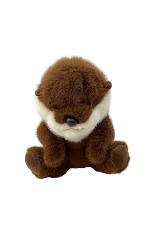 Oyuncak Peluş 35 Cm Su Samuru Ultra Yumuşak Sevimli Su Samuru Peluş Oyuncak Kahverengi