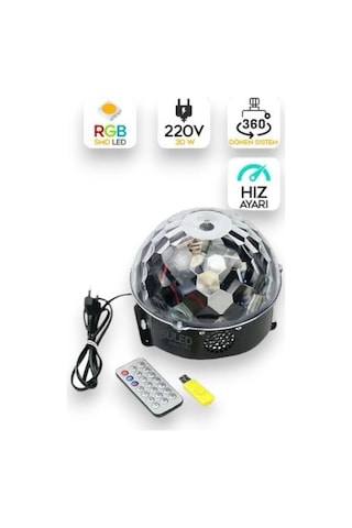 Disko Topu Çok Renkli