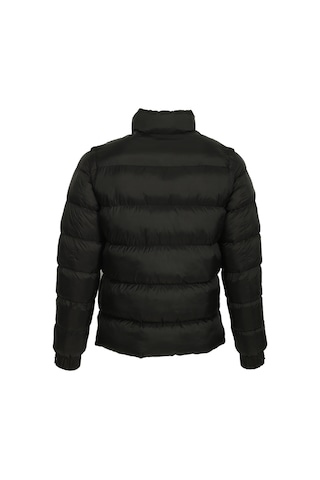 Erkek Siyah Termo Dolumlu Two Tone Rüzgar Ve Su Itici Slim Fit Mont Ncs Jeans 4990-Siyah