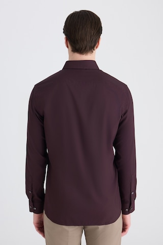 Twn Slim Fit Mürdüm Düz Gömlek 5ef02ad10288m Mrd