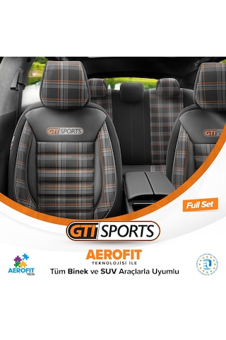 Otom Gti Sports Design Ekstra Destekli Oto Koltuk Kılıfı 553166328