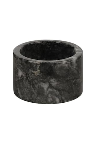 Mermer Baharatlık 6x10 Cm Mermer Tuzluk Biberlik Dekoratif Baharatlık Siyah Genel