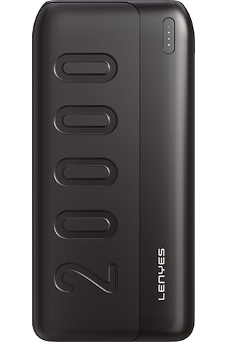 Lenyes PX235P 10 W 20000 mAh Led Işık Göstergeli Taşınabilir Powerbank Siyah