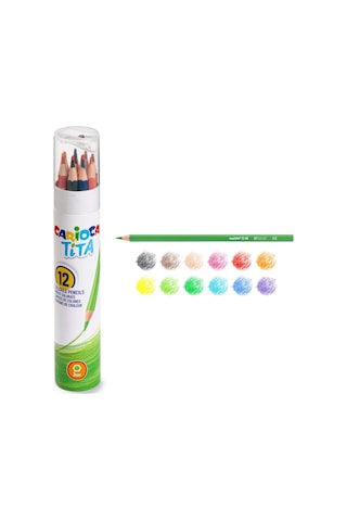 Carioca Tita Metal Tüp Kuru Boya Kalemi 12'li