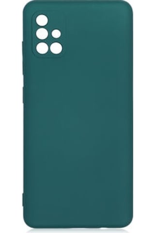Samsung Galaxy Uyumlu A51 Kılıf İçi Telefonu Çizmeyen Kadife Kaplı Dışı Soft Yapılı Esnek Lansman Kapak Ryc/mara Koyu Yeşil