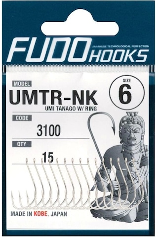 Fudo 3101 Umi Tanago Delikli Sap Black Nikel İğne No:8 - Standart