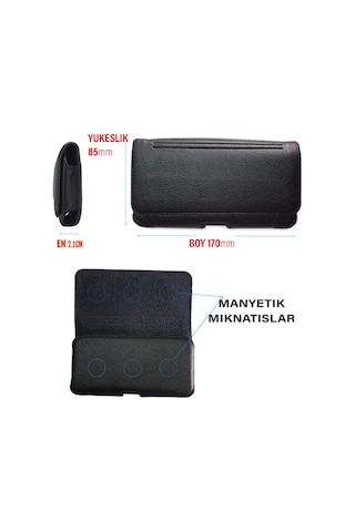 Tecno Pova Ld7 Kılıfı Bel Kemer Kılıfı Yan 17cm