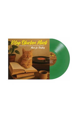 Kitap Okurken Müzik Özel Baskı Transparan Yeşil Plak