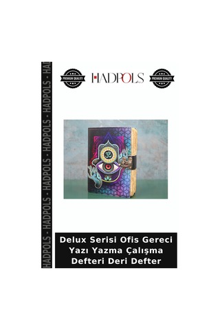 Delux Serisi Ofis Gereci Yazı Yazma Çalışma Defteri Deri Defter Çok Renkli