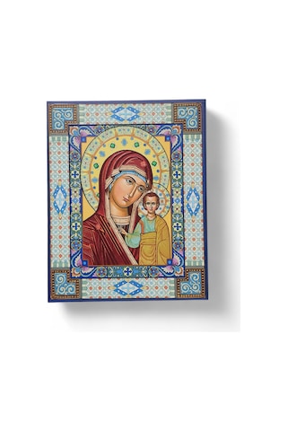 Süslemeli Meryem Ana İkona
