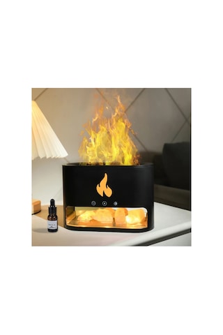 3d Alevli Oda Hava Nemlendirici Himalaya Tuzlu Aroma Difizör 250 Ml Ultrasonik Koku Cihazı