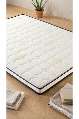 Artex Sünger Şilte Yer Yatağı Aloe 9 +-1cm Cm Ped Yatak Şiltesi Pedi Topper Mattress Çift Kişilik