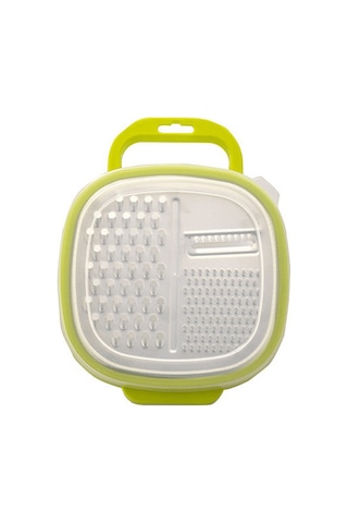 Padalink Yeşil Abs+430 Paslanmaz Çelik Mutfak Peynir Rendesi, Hızlı Temizlenir, Kapaklı Depolama Kapsülü İçerir Yeşil