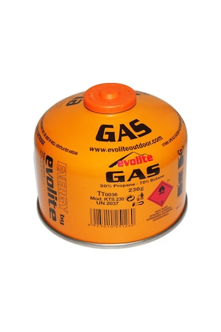 Evolite Butane Propane Vidalı 230 Gr. Ocak  Kartuşu Siyah