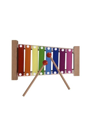 Zuzu Toys Ksilofon Ahşap Selefon 8 Nota 8 Ton 25 CM 8 Tuşlu