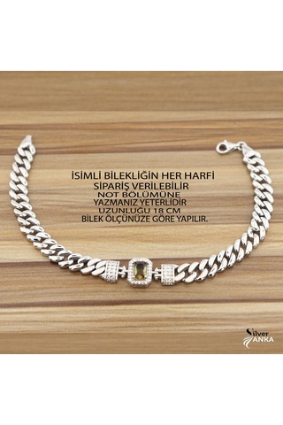 925 Ayar Gümüş Zultanıt Baget Gurmet Bileklik