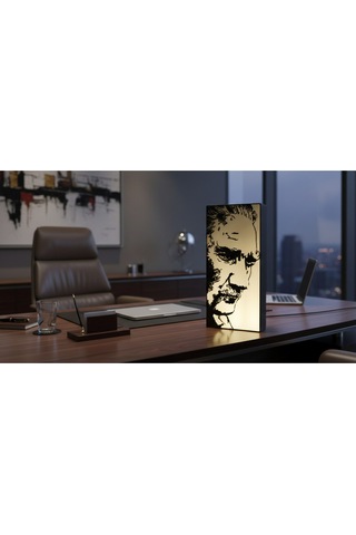 Sincara Home Atatürk Masaüstü & Asılabilir Light Box / Gece Lambası Beyaz