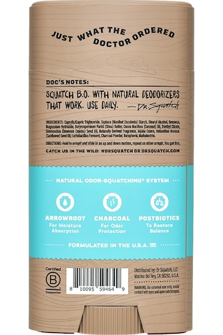 Dr. Squatch Coconut Castaway Alüminyumsuz Stick Deodorant 75gr