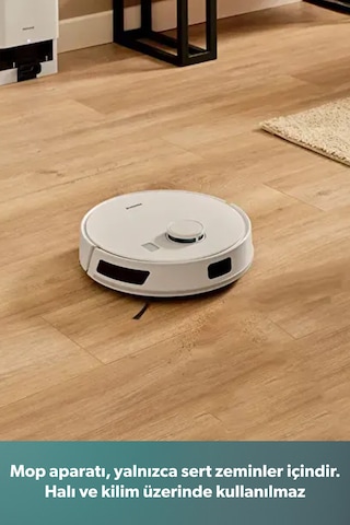 Homend Alex Laser Power 1289H Otomatik Boşaltım Sistemli Yeni Nesil Moplu 10 kPa Robot Süpürge