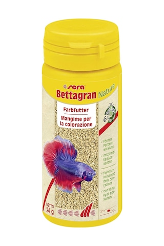 Sera Bettagran Doğa 50 Ml 24 G - 50 Mg/kg Besleyen Doğal Astaksantin Betta İçin İnce Granüller, Akvaryum Tetralar