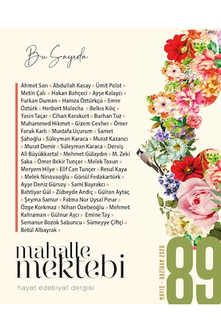 Mahalle Mektebi Dergi 89.sayı Mayıs-haziran 2026