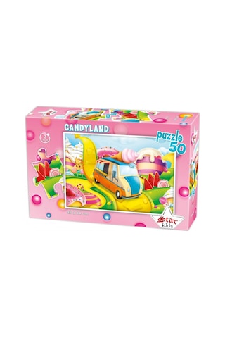 Star Puzzle 50 Parça Şeker Diyarı Çocuk Puzzle 1 Adet
