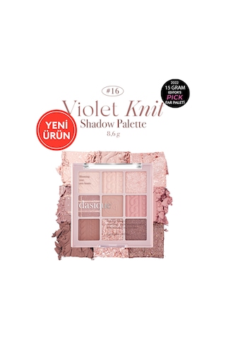Dasique Mat Ve Işıltılı Renk Seçenekleri Sunan Far Paleti Shadow Palette 16 Violet Knit 16 Violet Knit