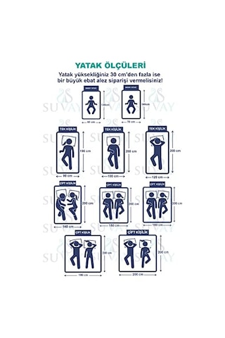 Kapitone Lastikli Su Sıvı Geçirmez Alez Tek Ve Çift Kişilik Kapitoneli Pamuklu Yatak Alezi 100x200 Diğer