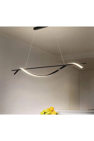 Demirkapı / 100 Cm / Sarkıt Avize / Antrasit Gövde / 3 Renk Işık Antrasit