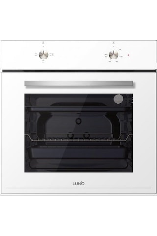 Silverline Luno BO6501W03 - L638W01 - 3481 Flam Beyaz Cam Ankastre Set