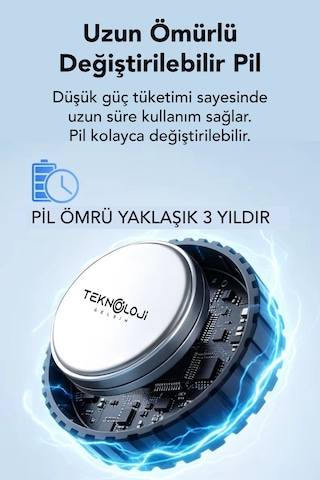 Gps Araç, Eşya Veya Çocuk Mıknatıslı Akıllı Takip Cihazı Canlı Konum Android Ve Ios Uyumlu 3 Sene Şarj