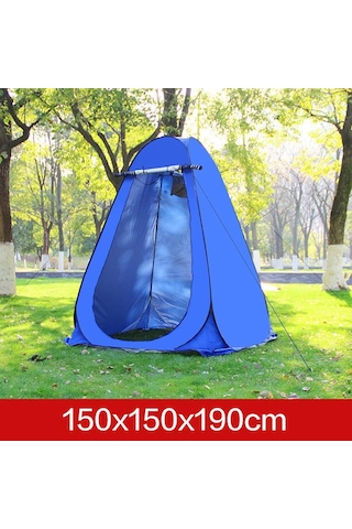 Valkyrie Kamp Outdoor Wc Duş Xl Giyinme Çadırı İç Astarlı 190x150x150 Fotoğraf Prova Kabini Büyük Boy Mavi Mavi