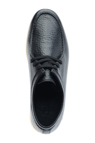 Greyder 18461 Siyah Hakiki Deri Erkek Oxford Ayakkabı-971 Siyah