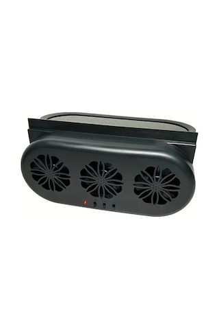 Dashanshop Siyah Kompakt Güneş Enerjili Araç Havalandırma Fanı Usb Bağlantılı Koku Ve Duman Giderici Her Arabaya Uygun Hareket Halinde Kullanım