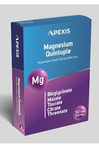 Apexis Magnesium Quintuple 30 Tablet