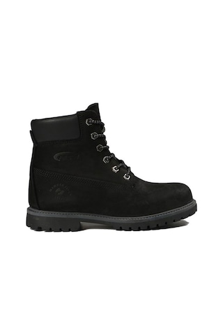 Hammer Jack Hakiki Deri Siyah Nubuk Unisex Bot Siyah