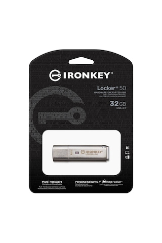 Kingston Ironkey Locker+50 KLP50/32GB 32 GB USB 3.2 Flash Bellek
