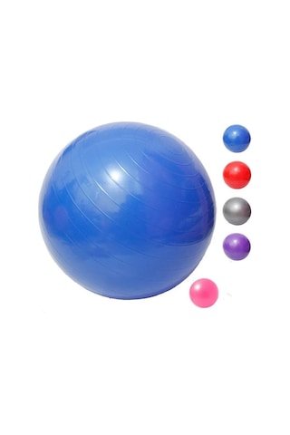 Pilates Topu 65 CM Pilates Pompası Egzersiz Set Fitness + Pompa Fuşya