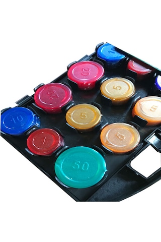 Poker Fişi Çantalı 96 Chip Çip Oyun Seti