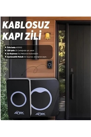Kablosuz Su Geçirmez Kapı Zili 5570