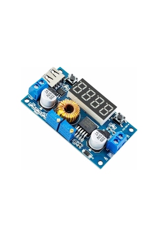 Xl4015 75w 5a Dc-dc Voltmetre Ekranlı 4digits Voltaj Düşürücü Modül