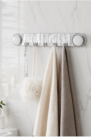 Vakumlu Yapışkanlı Askılık Güçlü Duvar Askısı Delme Gerektirmez Mutfak Banyo Havlu Askılığı Su Geçirmez Çok Renkli