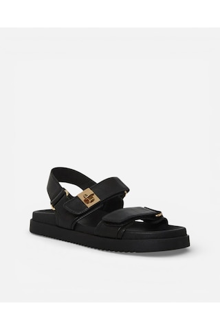 Steve Madden Mona Black Leat Kadın Siyah Sandalet Mona