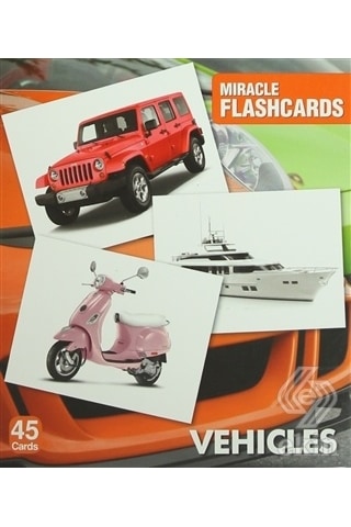 Miracle Flashcards Vehicles - 45 Pictures- MK Publications