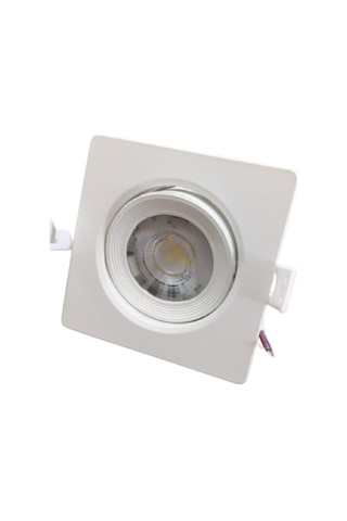 Rıo Led Spot 5W Cob Led Beyaz Kasa Kare Beyaz Işık