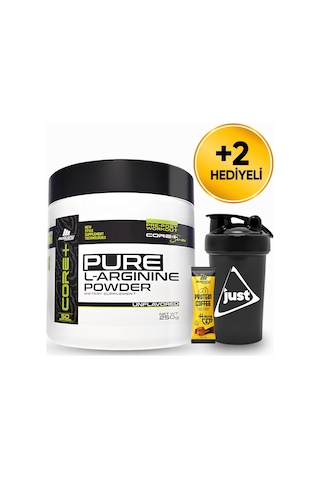 Mustang Nutrition Core+ Pure L-arginine Powder 250 Gr L-arjinin 50 Servis + Shaker + Protein Kahve Hediyeli Aromasız