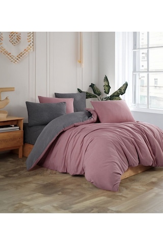 Veramoni Soft Dreams Soft Dreams Çift Kişilik Pamuklu Desenli Nevresim Takımı - Antrasit-mürdüm Veramoni Soft Dreams Soft Dreams Çift Kişilik Pamuklu Desenli Nevresim Takımı - Antrasit-mürdüm