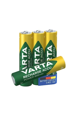 Varta 56703 800 mAh AAA Ni-MH Şarj Edilebilir İnce Kalem Pil 4'lü