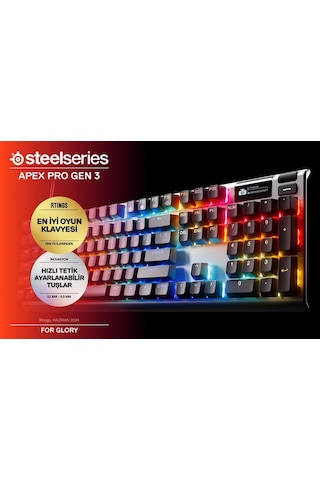 Steelseries Apex Pro Gen 3 Rgb Mekanik Oyuncu Klavyesi