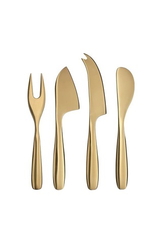Ikea Tıllagd Peynir Bıçağı Seti, Pirinç Rengi, 4 Parça çok renkli